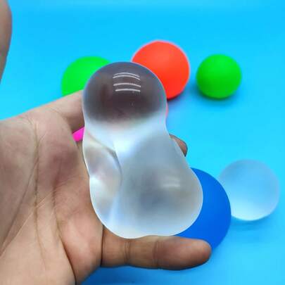 1pc Colorful Squeeze Ball: Soft, Slow Rebound Rubber Toy - Ideal For Office Desk Decor, Collection, Birthday/Holiday Gifts, Suitable For Any Party, Large Malt Squeeze Stress Relief Ball, Slow Rebound Stress Relief Toy