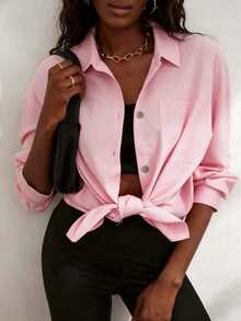 Women's Fashion Simple Plaid Shirt, Suitable For Wearing In Autumn And Spring Christmas Outfit Women Fall Clothes For Women