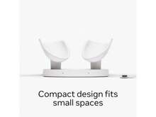 Meta Quest Compact Charging Dock - Works With Meta Quest 3/3S - Extended Headset Charging Cable  - Wireless Charging For Touch Plus Controllers - Black - View 2
