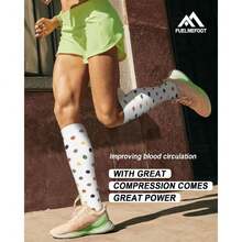6 Pairs Compression Socks For Women & Men 15-20Hg Graduated Support Knee High Socks For Nurses, Travel, Athletic,36065406 - 棕色 - 查看 2