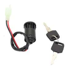 3 Set ATV Ignition Key Switch Universal 2 Wires Ignition Keys Switch Lock Key For ATV Go Kart Scooter Motorcycle - Black - View 2