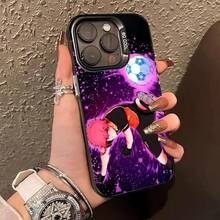 Funda de teléfono Blue Lock Ranze Kurona para iPhone 17 16 15 14 13 12 11 Ais/Pro/Max/Plus, cubierta de color translúcido, cubierta de lujo - Negro01 - Ver 3