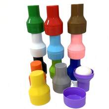 2pcs Sponge Applicators, Multi-Color Options, Gourd Handle, Suitable For Craft Making, Wet & Dry Use - Ink Daubers, Applicable For Scrapbooking, Card Making And Mixed Media Art, Back To School, School Supplies - Multicolor - View 9