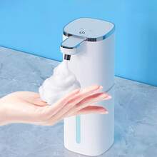 1pc 400ml/13.5oz Automatic Soap Dispenser, USB Rechargeable, Touchless Liquid Soap Dispenser For Bathroom And Kitchen, Hygienic Handwashing, Modern Design, Minimalist Style, Performance, Foam Dispenser, Household Use - One Size - View 15