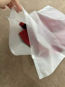 50 Stücke reißverschlossene, mattierte, transparente, staubdichte Kleidersäcke, Kleidungsorganisator-Taschen, unverzichtbar für Reiseverpackung, saisonale Garderobe-Aufbewahrung, Kleiderschrank-Schutzhüllen, faltbar - Verschiedenfarbig - Übersicht 4