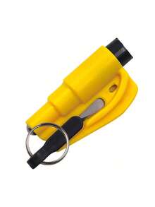 This 2-In-1 Emergency Seatbelt Cutter Combines A Car Keychain, Hammer, Mini Fire Hammer, Car Emergency Escape Tool, Window Breaker, And Portable Rescue Tool. It Allows For Easy Window Breaking And Seatbelt Cutting In Emergencies. Available In Multiple Colors, Suitable For Schools, Cars, And Other Locations, With A Cute Gothic And Y2k Style.