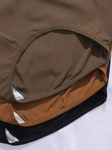 6pcs Plus Size Women Melon Color Breathable Comfortable High Waist Panties