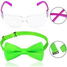 Kyson - Disfraz de cientifico loco para niñas disfraz de laboratorio de ciencias locas anteojos guantes y broche de pajarita para disfraces de HalloweenDurable, Sólido,cultivating children's interests - Multicolor - Ver 5