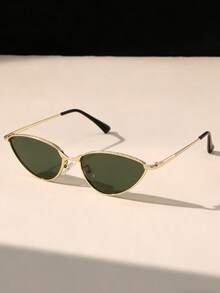 1 chiếc kính mắt mèo gọng nhỏ, đơn giản, đa năng, hiện đại, phong cách retro, thời trang, phụ kiện dự tiệc phong cách punk dành cho cả nam và nữ. - Nhiều màu - Xem 8