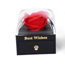 1pc Rose Gift Box Eternal Flower Valentine Gift Box Jewelry Valentine's Day Christmas Valentine's Day Gifts For Couples Wedding - Multicolor - View 7