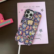 Funda de Teléfono de Doble Propósito SamsungA Compatible con iPhone 17 Pro Max, 16 Pro, 15, 14, 13, 11, 12, XS, 8 Plus y 7 - Presenta un Diseño Brillante 2 en 1. - Blanco - Ver 2