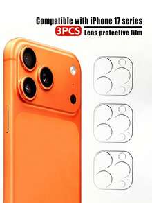 Bộ 3 miếng dán cường lực bảo vệ ống kính camera, độ phân giải HD, chống trầy xước, tương thích với iPhone 17 Pro Max, 16 Pro, 16 Pro Max, 15, 14, 13, 12, 11. Chất liệu kính cường lực độ cứng 9H, thích hợp để bảo vệ hàng ngày, sử dụng tại văn phòng và nhà. Chống thấm nước, chống sốc, chống rơi, chống trầy xước, bảo vệ điện thoại và camera. Thích hợp để bảo vệ hàng ngày, sử dụng tại văn phòng và nhà. Miếng dán bảo vệ ống kính camera điện thoại chống trầy xước. - Trong sáng - Xem 6