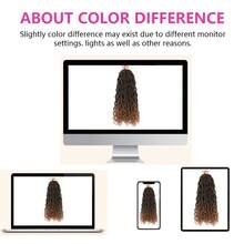 Goddess Locs 20 Inch 6 Packs Faux Locs Crochet Hair Pre Looped Crochet Locs For Soft Wavy Black Loc Extensions With Curly Ends - Multicolor - View 9