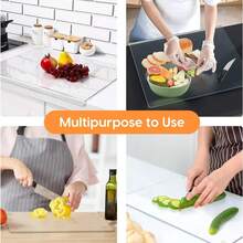 Transparent/Black Acrylic Cutting Board - With Countertop Edge, Non-Slip And Anti-Fouling, Suitable For Kitchen Fruits And Vegetables - Transparent Design Protects Countertop, Easy To Clean - Perfect Gift For Parents, Kitchen Cutting Board - Multicolor - View 7