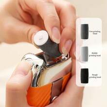 全新全自动去茧器，强力压力感应修脚仪，家用便携式智能显示屏电动磨脚器，配备粗/中/细三种磨头，情人节、母亲节理想礼物 - 令双脚光滑柔软 - 有效护理干燥、皲裂的足部肌肤 - 升級版附LED數顯磨腳器-黑色 - 查看 5