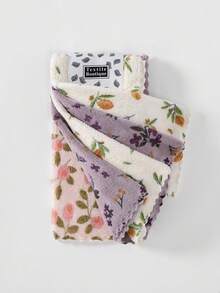 5pcs Microfiber Coral Fleece Creative Striped Hand Towels, Soft Absorbent Kitchen Cleaning Cloths, Quick Dry Small Face Towels, Suitable For Kitchen, Glass Cleaning, Bathroom, Vanity