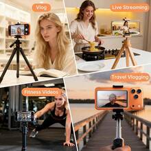 Magnetic Selfie Monitor Screen For IPhone & Android, Wireless 4K/1080p Phone Vlog Back Camera Monitor For Content Creator, Influencer, Live Streaming,  (White) : Electronics - Black - View 9