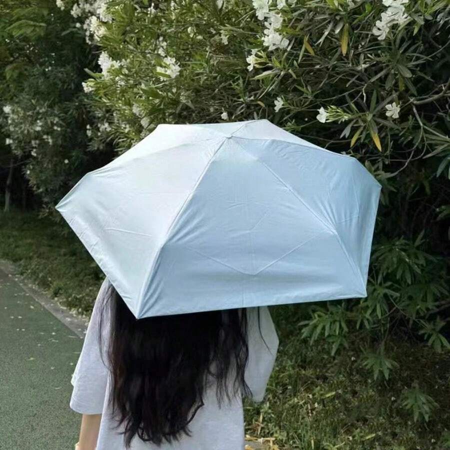 Capsule Sun Umbrella Female Sunscreen UV Protection Sun And Rain Umbrella Two-In-One Mini Five-Fold Ultra-Light And Compact Portable For School,Office,Household,Travel, Back To School Supplies Valentine DAY, Valentines Wedding, Birthday, Umbrella, Umbrella For Rain, Summer, Umbrella Folding, Rain Gear, Umbrella For Women,Fall Decor - 3 - Xem 1
