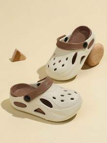 1 Pair Kids Breathable Sandals, Comfortable & Fashionable, Suitable For Boys And Girls Casual Daily And Outdoor Sports, New Spring/Summer Collection - Khaki - View 6