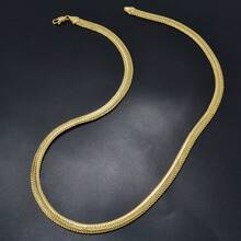 1pc Luxury Italian 750 14k Copper Gold-Plated Chopin Necklace Long-Lasting Luster, Suitable For Women Men Daily Party Wear Fashion Jewelry - Đuôi cáo đan - Xem 5