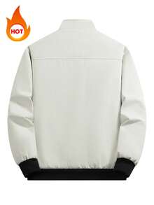 保暖内衬夹克，时尚、保暖、休闲，适合男士秋冬季日常穿着及户外运动。 - 白色 - 查看 2