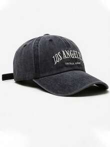 Adjustable Los Angeles Embroidered Baseball Cap - Unisex, Lightweight, Fashionable Sun Hat
