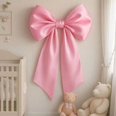 Large Satin Champagne/Red Oversized Christmas Tree Topper Bow, Wedding Decor Bow, Christmas Ornament, 2025 Christmas Aesthetic, Satin Bow Tree Topper Decor - Elegant Beige/Red Extra Large Christmas Tree Bow, Suitable For Christmas, Winter Decor, Room Decor, Home Decor, Door Decor