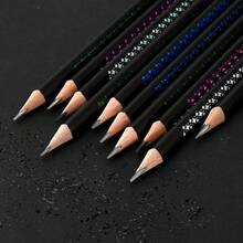 Pre-Sharpened #2 Hb Pencils Pack Of 12 Ergonomic Hexagonal Shape Break-Resistant Non-Slip Surface Wood-Polymer PVC-Free Eraser - Multicolor - View 7
