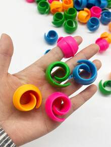 10pcs/Pack Random Color Silicone Thread Spool Locks, Suitable For Sewing Machines, Embroidery Machines, Handcraft Sewing Accessories - Multicolor - View 4