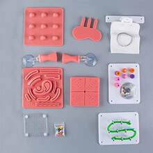 Entrenamiento de simulador laparoscópico 10 módulos de entrenamiento de cirugía laparoscópica Kit Practica Entrenamiento Sutura Quirurgica incluye almohadilla de sutura para estudiantes medicina - como en la foto - Ver 1