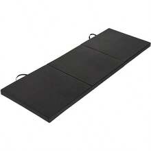 6x2 Feet 3 - Panel Folding Gymnastics U2013 2 - Inch Thick Pad With Vinyl Surface And Carrying Handles Tumbling, Yoga, Pilates, Home Workouts, And Martial Arts - Black - View 9