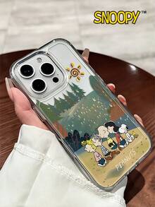 SNOOPY A Cartoon Anime  Transparent Space Phone Case, Made Of Tpu Material, Can Be Given As A Holiday Gift. It Is Suitable For Apple Phones, And The New Model Is Suitable For Protecting IPhone13/14/15/16/17Pro Max/Galaxy Models - 無色 - 查看 1
