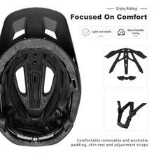 BATFOX M码山地自行车头盔，黑金配色，EPS+PC材质，通过CPSC/EN1078/CE/NTA8776/GB24429-2009认证 - 黑色 - 查看 4