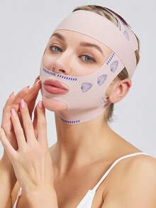 1 件简单 V 形面部塑形睡眠面膜适合居家佩戴