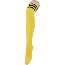 Thigh High Socks Long Over Knee High Socks For Women Casual Athlete Striped Knee High Stocking,36066832 - 黑色 - 查看 1