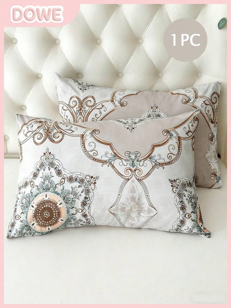 1 pieza Funda de almohada tipo sobre de poliéster 100% con estilo barroco, sin relleno incluido - Multicolor - Ver 1