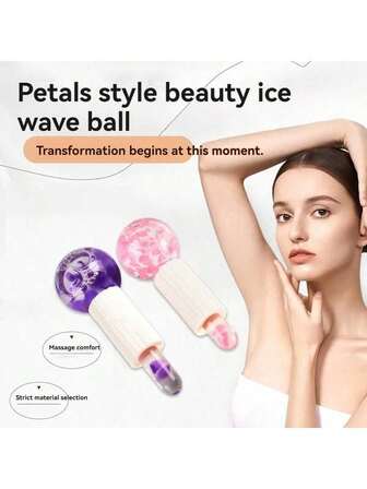 ลูกบอลประคบเย็นนวดหน้าและดวงตา ประคบเย็น บอลน้ำแข็ง แนะนำ ลูกบอลน้ำแข็งเพื่อความงามสไตล์กลีบดอกไม้