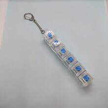 1个键盘按键挂件 - 可按压减压玩具，便携式办公桌钥匙扣，成人焦虑缓解 - 彩色 - 查看 5