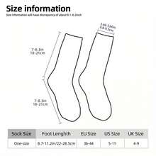 1 Pair Retro 80s  Graphic Crew Socks - Bold Neon Colors (Pink, Blue, Yellow, Orange, Black) - Seamless Breathable Socks With Stretchy Spandex Blend - Machine Washable Unisex Gift For Men & Women - Birthday, Anniversary Present - Funky Casual Attire, Playful Sock Design, Durable Material, Fashion Enthusiasts - [多色的] - 查看 6