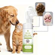 Espuma de limpeza de patas sem enxágue para cães e gatos, shampoo a seco com escova e hidratante, mantém as patas do seu amigo peludo frescas, produtos para higiene canina, suprimentos e acessórios para higiene canina, equipamentos para higiene canina, shampoo para cães, copo para limpeza de patas de cães - Multicolorido - Ver 2