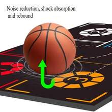 1 件装篮球运球训练垫，降噪防滑，带有运球圆圈设计，可提高控球技巧，篮球训练器材 | 静音训练垫 | 耐用篮球垫，适合室内运球练习，青少年和运动员适用，体育用品，运动配件，篮球配件，篮球运动，男士礼物，生日礼物 - 彩色 - 查看 4