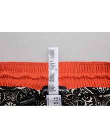 Dolce & Gabbana Swim Trunks Drawstring Waist Men Orange Swimwear - Orange - View 6