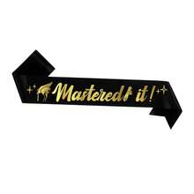 1pc Graduation Belt, High-Quality Belt Suitable For Graduation Party Supplies, Party Supplies Set - Black - View 2