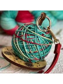 1pc Wooden Wrist Yarn Holder, Portable Wrist Yarn Organizer, Handmade Knitting Tool Accessory, Creative Yarn Ball Holder, Decorative Weaving Tool, Craft Supplies - Wrist Creel - View 10