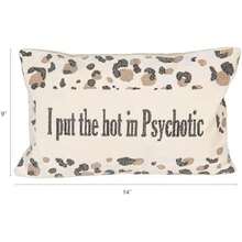 Creative Co-Op Almohada Bordada de Terciopelo de algodón con patrón de Lunares Dear Karma., Rojo, Verde, Rosa Intenso/Rosa(Beige, negro y natural) - Multicolor - Ver 2