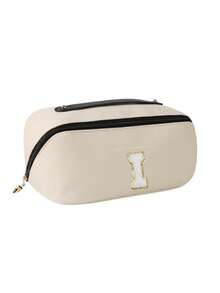 1pc Customized Letter A-Z Waterproof Makeup Bag, Multi-Functional Travel Toiletry Organizer, Large Capacity Cosmetic Storage Pouch, Bathroom Waterproof Organizer Bag, Suitable For Rings, Necklaces, Earrings, Brooches, Watches, Bracelets, Lipsticks, Eyeshadow Palettes, Contact Lenses, Bedroom Decor And Outdoor Travel Essentials - Multicolor - View 36