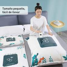 Bomba de Aire éctrica Rectangular Blanco - 8x7x7 cm, Ideal para Bolsas de Almacenamiento de Vacío en Hogar - Bomba de aire eléctrica - Ver 7