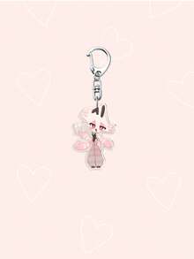 1PC Cute Acrylic Cartoon Keychain, /Alastor/Vox/Husk/ Cute Bag Accessory, Anime Character Keychain, Car Keychain, Backpack, Jewelry Accessory, Perfect For Everyday Wear, Great Gift For Friends And Fans - Multicolor - View 15