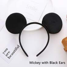 Disney 1个米奇耳朵亮片蝴蝶结发箍，女士节日派对服装配饰，礼品发饰，发带，发箍头饰 - 彩色 - 查看 7