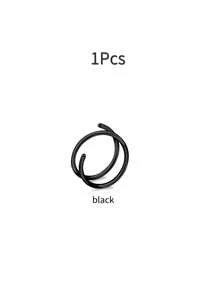 1/2/3/5 chiếc khuyên mũi xoắn ốc bằng thép không gỉ, khuyên mũi đơn lỗ đôi dạng vòng, khuyên mũi, khuyên môi, thích hợp cho lỗ xỏ đơn ở sụn tai, vành tai, bình tai, thích hợp để đeo hàng ngày và dự tiệc. - Nhiều màu - Xem 35